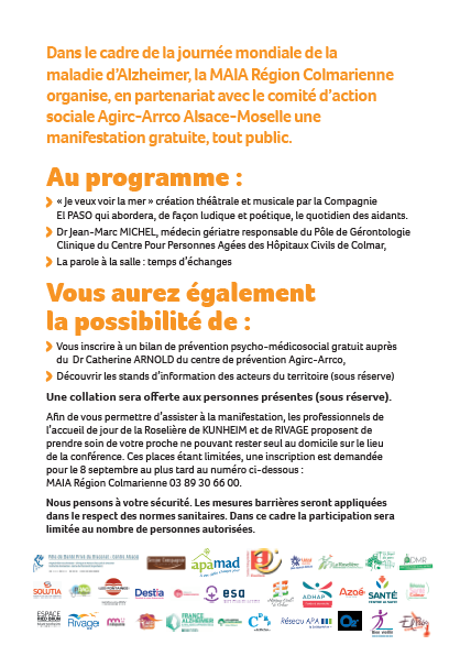 Programme de la Journée mondiale de la maladie d'Alzheimer