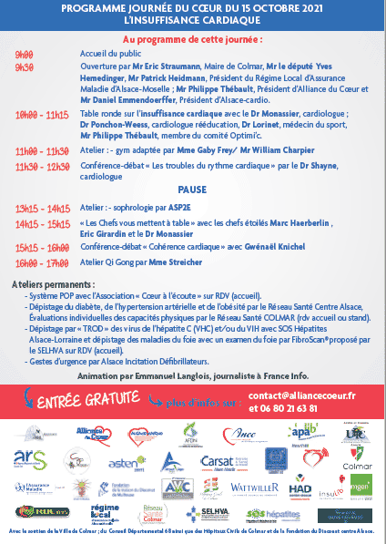 Programme de la Journée du coeur 2021 à Colmar