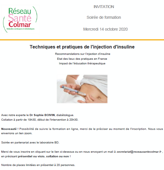 Techniques d'injection d'insuline